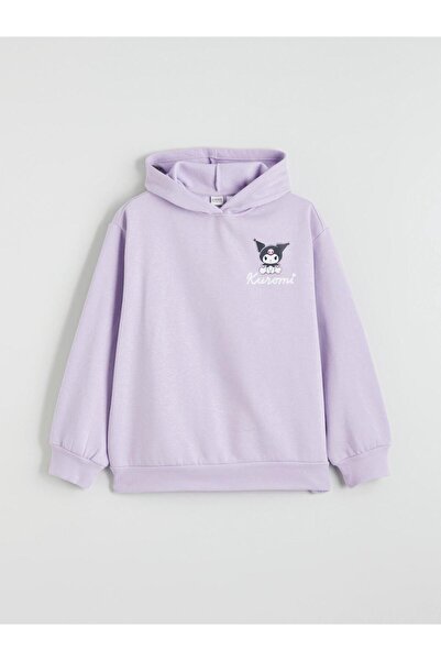 LC Waikiki Vizyon New Season Kuromi με τύπωμα Χοντρό φούτερ για κορίτσια