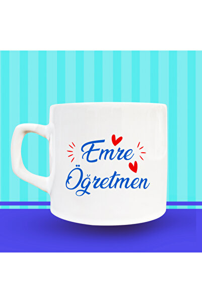 24 Kasım Öğretmenler Günü Baskılı Erkek Kupa Bardak - Kişiye özel - İsme Özel