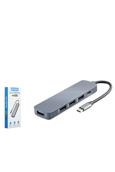 Universal Hadron Hdx7044 Type-C Hub 4-Usb3.0 + Dc Sv Gray