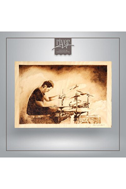 RiverArt Design Handcrafts El Yapımı Ahşap Yakma Sanat Tablosu (32×42 cm) - Derinden Gelen Ses