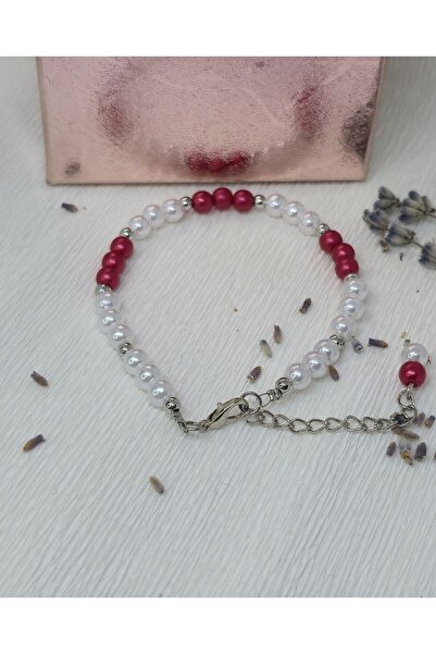 Handmade Elegant Bracelet with Acrylic Beads, Stainless Steel Accessories