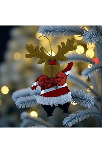 madamina Декорация с еленче, цветна декорация с еленче от филц, декорация за ...