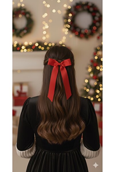 Toka Perisi Handmade Red Ribbon Women's Teen Automatic 8 cm Buckle