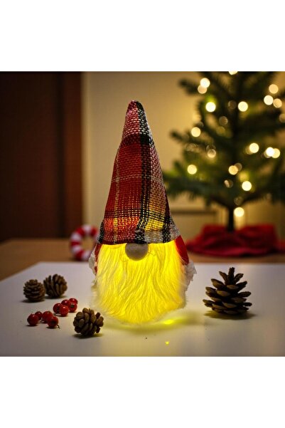 madamina زينة عيد الميلاد على شكل قزم مضيء، زينة قزم مضيئة لطيفة، زينة طاولة ...