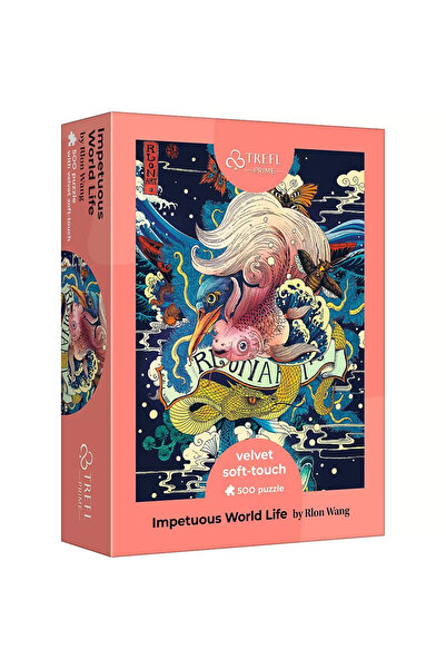Trefl Puzzle 500 piese - Impetuous World Life - Catifea moale la atingere -