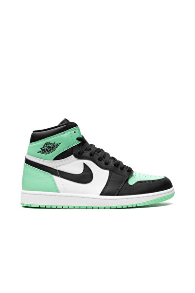 JORDAN Air 1 High Green Glow Black Neon Green Men's Sports Shoes