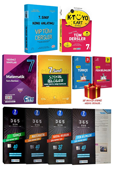 Editör Yayınevi 7. Sınıf Tüm Dersler Konu Anlatımlı+SB+Türkçe+Matematik+Sosya...