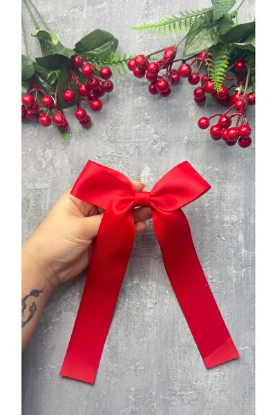 Toka Perisi Handmade Red Ribbon Women's Teen Automatic 8 cm Buckle