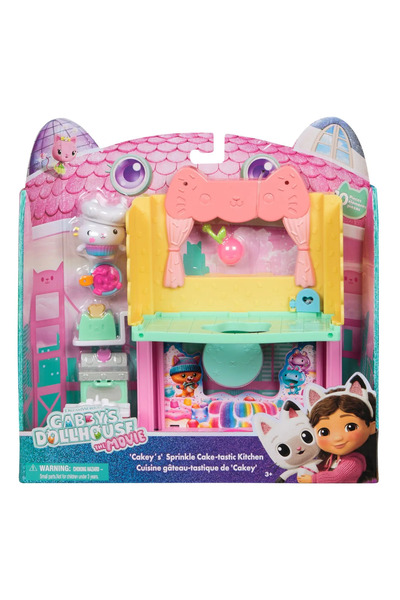 Gabby's Dollhouse GABBYS DOLLHOUSE THE MOVIE ROOMS FOR KITCHEN WITH FIGURES AND ACCESSORIES