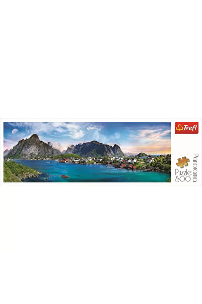 Trefl Puzzle Trefl, Panorama Arhipelagul norvegian Lofoten, 500 piese