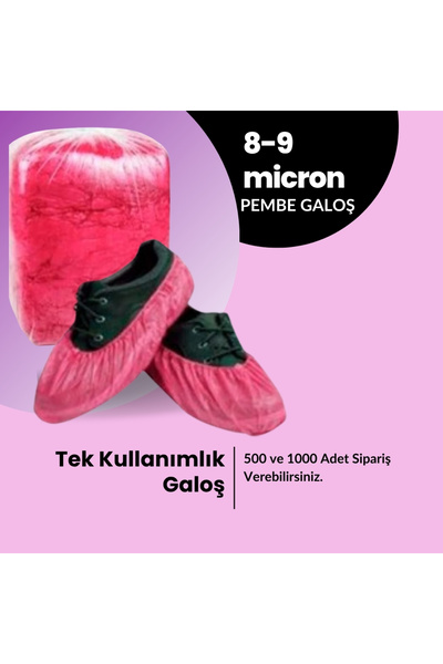 Derme Galoş Ayakkabı Koruyucu 8-9 Mikron Kalınlık 500 Adet