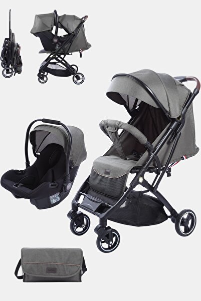 burbay The 3-in-1 stroller is lightweight, folds with one hand, and is suitable for airplanes.