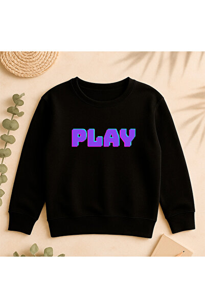 SVART WEAR Sweatshirt Daily cu imprimare pe partea din față 100% bumbac Fancy...