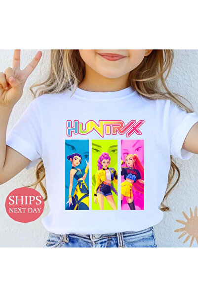 barsdepo Μπλουζάκι HUNTRIX με τύπωμα , oversized μπλουζάκια Unisex για παιδιά / ενήλικες (με δώρο έκπληξη)