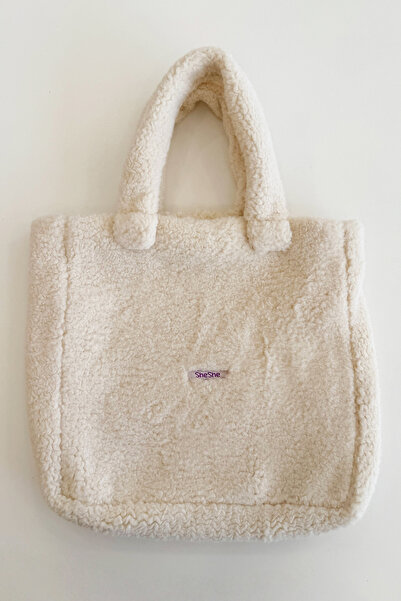 SheShe Relax Ecru Fur Bag