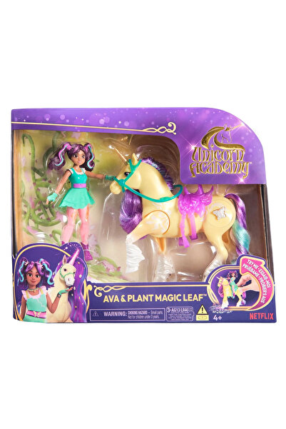 Unicorn Academy Set - Doll Ava and Leaf the Magic Unicorn