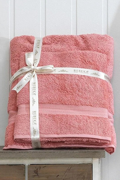 HRN Textile 2-Piece Cotton Luxury King Size Bath Towel Set