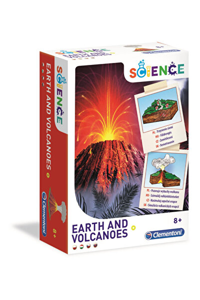 Colorate Colorat Experiment Set de știință Pământ și Vulcani Clementoni
