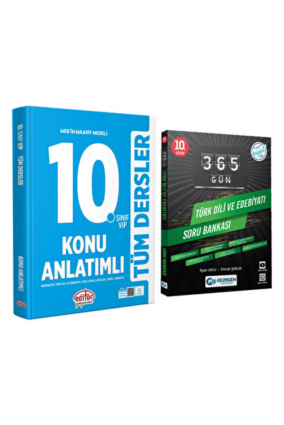 Editör Yayınevi 10. Sınıf Tüm Dersler Konu Anlatımlı+Türk Dili ve Edebiyatı S...