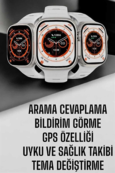 Mey İthalat® Akıllı Saat Nabız Ölçebilen Yeni Nesil GPS ve Adımsayar Özelliği