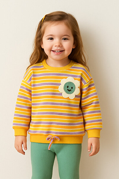 minella kids 9/24 Months Striped Pattern Baby Girl Set