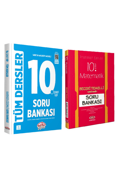 Editör Yayınevi MEB Maarif Modeli 10. Sınıf Tüm Dersler Soru Bankası+Matemati...