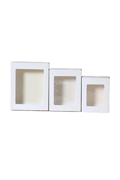 Generic Paper box with separate lid and transparent window, 39×30×10 cm