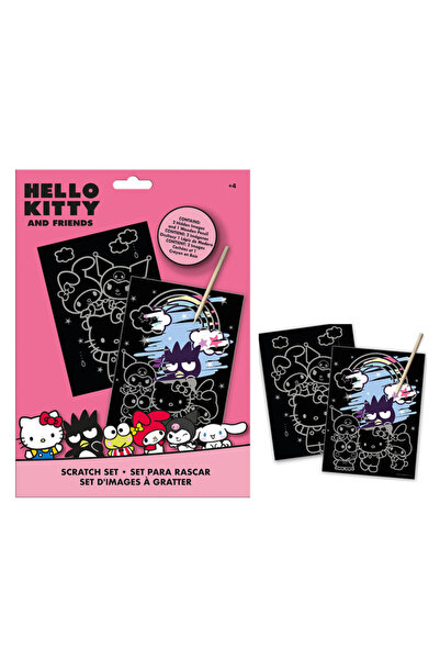 Hello Kitty Friends scratch art set