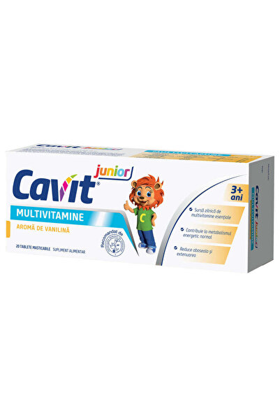 Other Multivitamine Cavit Junior cu aromă de vanilie, 20 de comprimate masticabile, Biofarm
