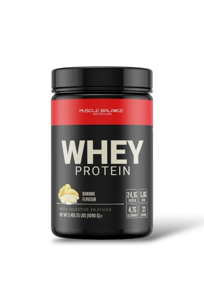 MUSCLE BALANCE بروتين مصل اللبن 1090 جرام 33 حصة بنكهة الموز