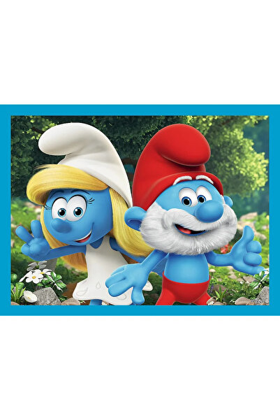 Trefl Σετ παζλ και παιχνιδιού μνήμης Trefl 2 σε 1 - Στρουμφάκια διασκεδάζουν