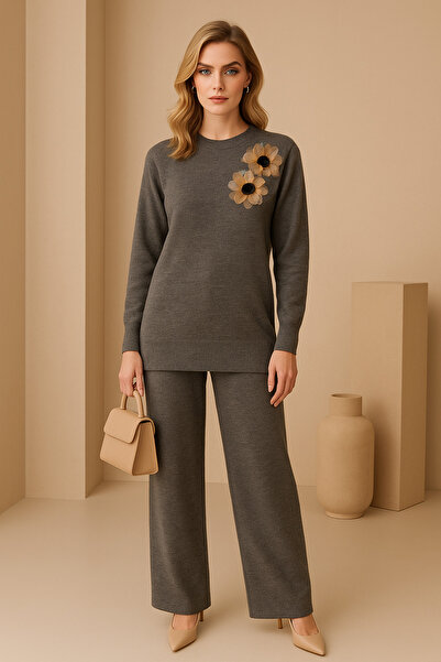 semela Tulle Floral Knitwear Set