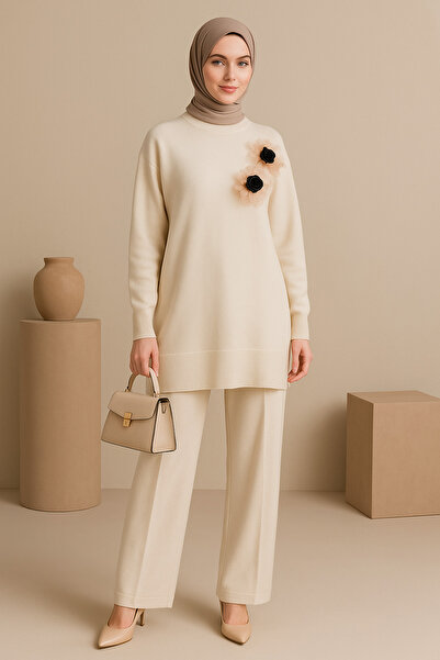 semela Tulle Floral Knitwear Set