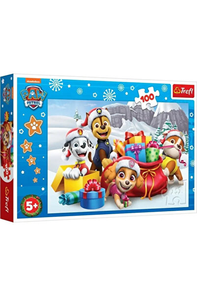 Trefl Παζλ Trefl 100 τεμαχίων Paw Patrol Χριστούγεννα με την Patrol