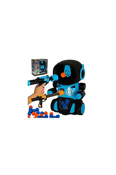 Three top online Hungry robot target shooting arcade game set gun + balls