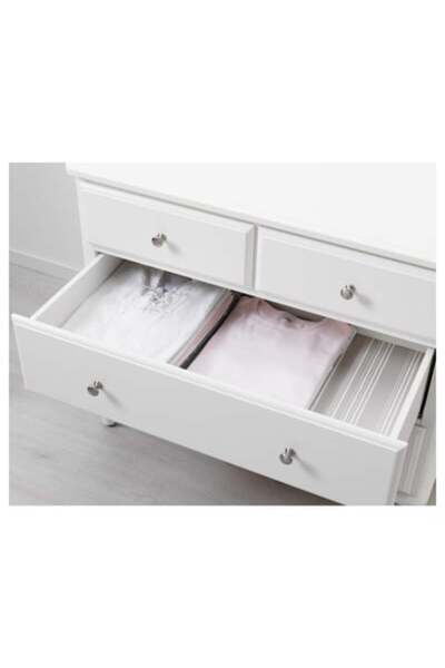 IKEA HEMNES Chest of 2 drawers, grey stained, 54 x 66 cm