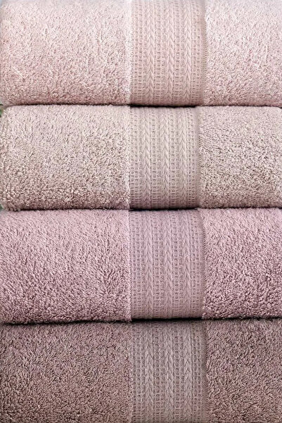 HRN Textile 4-Piece Cotton Rainbow Towel Set