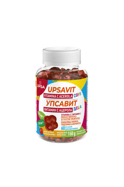 Other Upsavit Vitamina C Acerola pentru copii, 60 de jeleuri, Upsa