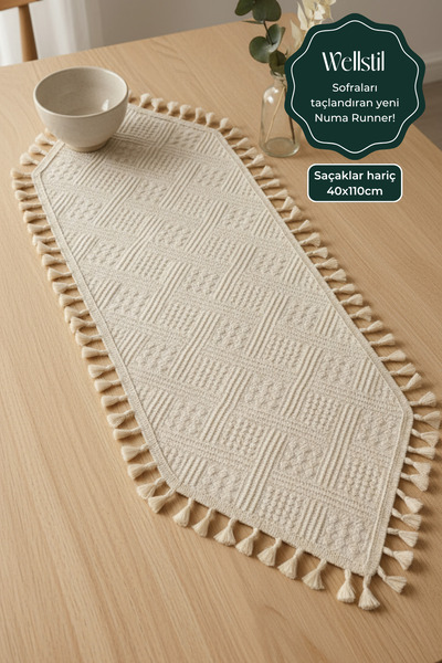 Wellstil Numa | Fringed Bohemian Runner 40 X 110 cm