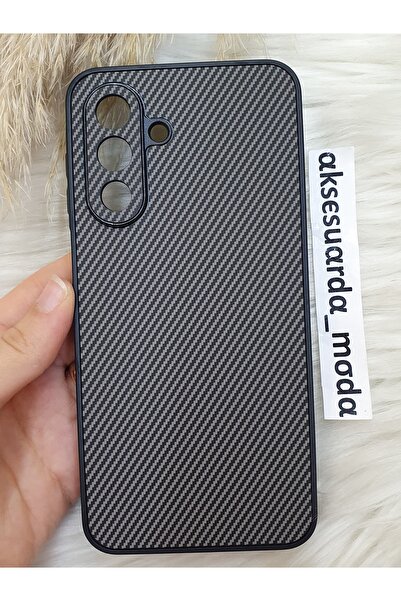 ZB Aksesuarda Moda حافظة سيليكون بتصميم كربوني متوافقة مع هاتف سامسونج جالاكس...