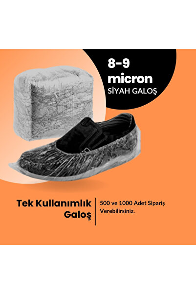 Derme Galoş Ayakkabı Koruyucu 8-9 Mikron Kalınlık 500 Adet