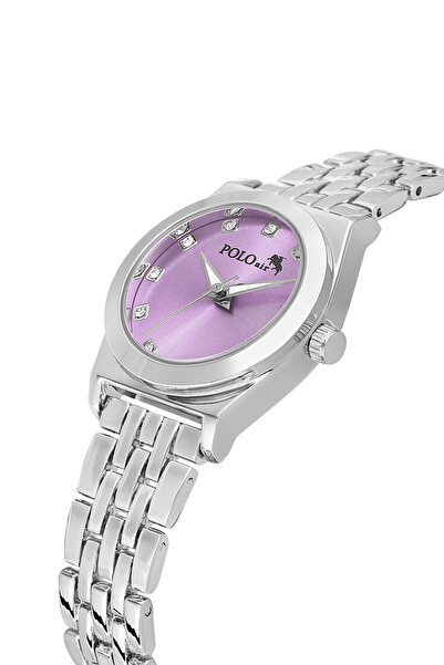Polo Air Elegant Women's Wristwatch Silver Purple Color Pl-1567B5X