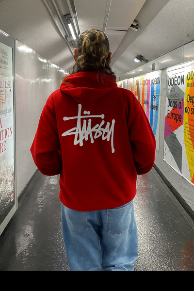 CLASSY.MODA Unisex 3 Thread O Oversized K Hooded Back Lettering B Printed Thick Kangaroo Pocket Streetwear Sweat