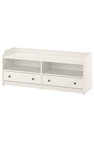 IKEA HAUGA TV bench, white, 138 x 36 x 54 cm