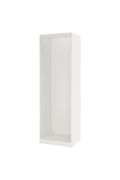 PAX إطار خزانة ملابس، أبيض، 75 × 58 × 236 سم