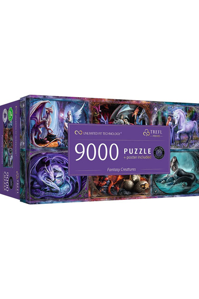 Trefl Πανοραμικό παζλ Trefl 9000 τεμαχίων - Φανταστικά Πλάσματα