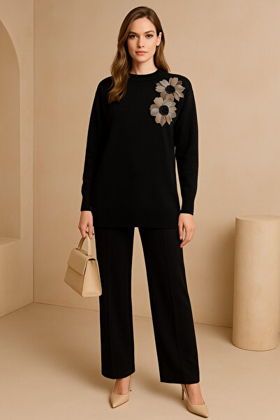 semela Tulle Floral Knitwear Set