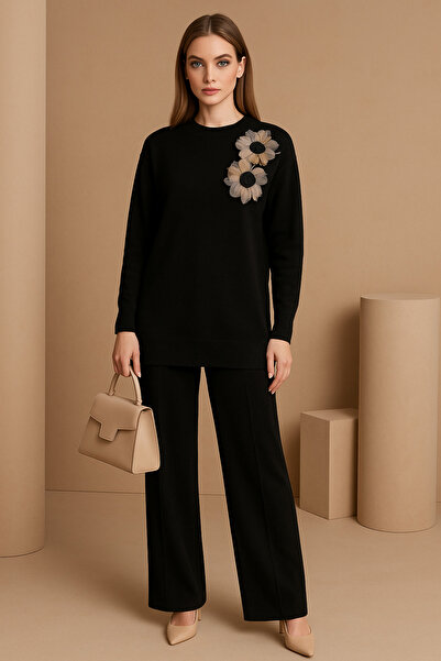 semela Tulle Floral Knitwear Set