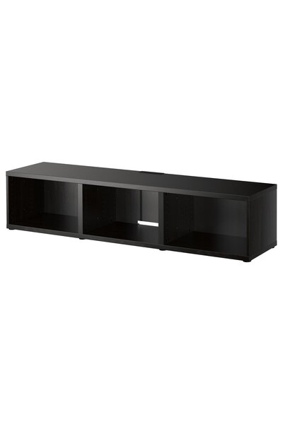 IKEA BESTÅ TV bench, black-brown, 180 x 40 x 38 cm