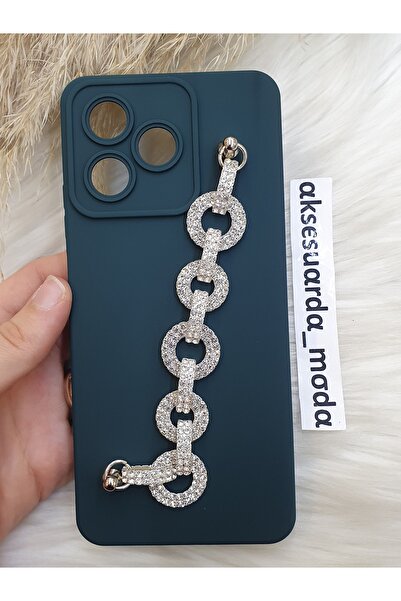 Aksesuarda Moda Realme C53 Compatible Stone Pattern Handheld Launch Case